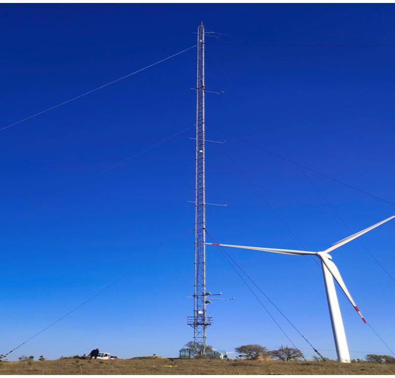 拉线测风塔 厂家批发供应光伏发变电站测风塔 钢结构测风塔