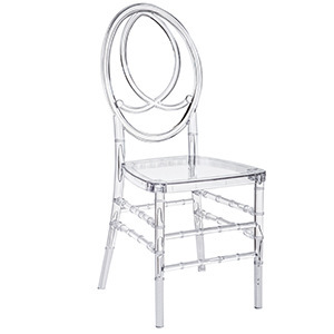 Factory Wholesale Wedding Chair Pc Acrylic Chair Transparent Crystal Chair Hotel Banquet Lobby Plastic Backrest Chair