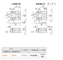 六角形支柱用夹子固定块传感器固定夹光电固定夹HXSMHXTM支架.