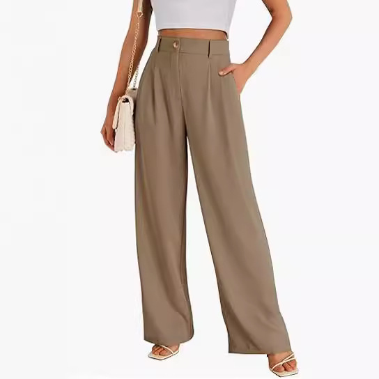 European and American Business Super Cross-Border E-Commerce Wide-Leg Formal Pants Women's High Waist Business Casual Trousers