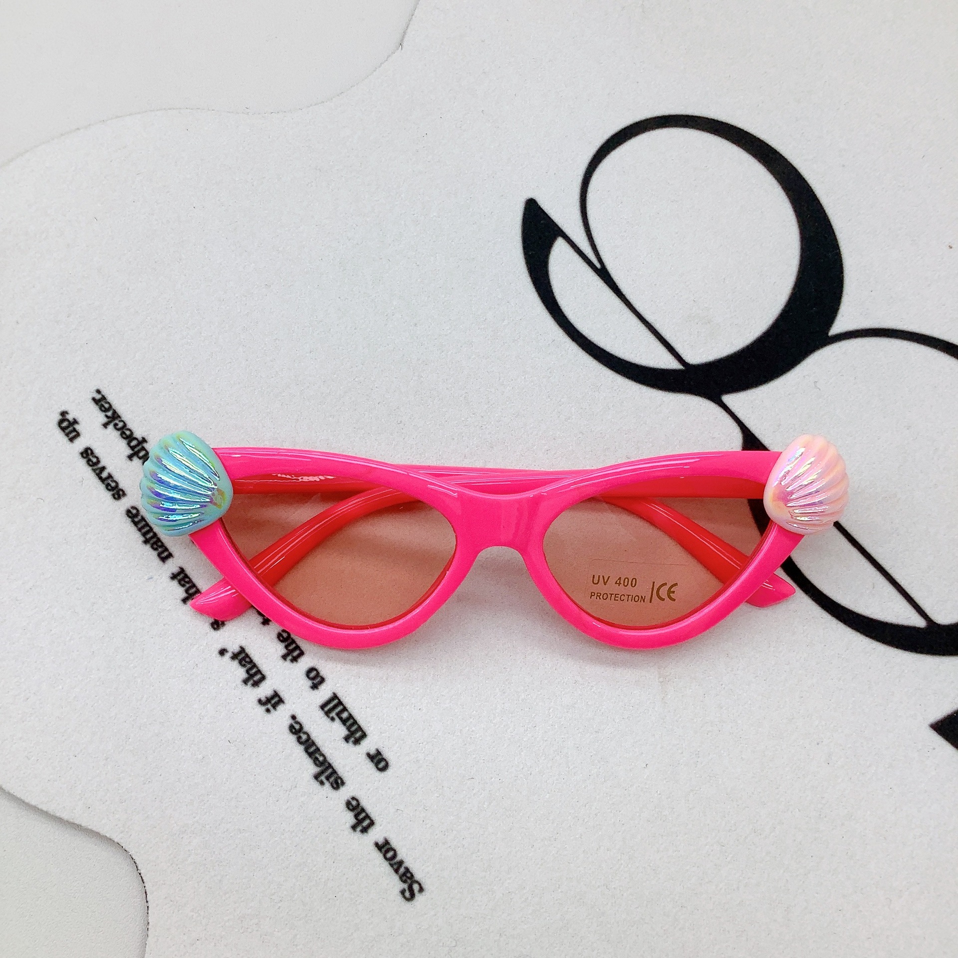 New DIY Kids Sunglasses Sunlight Blocker for Summer Boys and Girls Sunglasses Cute Shell UV Protection