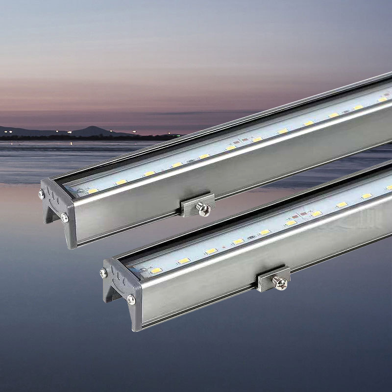 led线条灯护栏管户外防水单色七彩跑马灯数码管灌胶铝材型轮廓灯