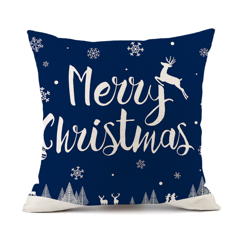 Cross-Border New Arrival Christmas Pillow Cover Holiday Red Plaid Decorative Sofa Living Room Pillows Cushion