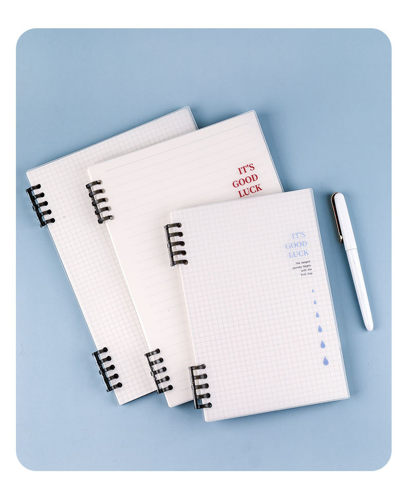 简约b5不硌手活页本可拆卸活页夹笔记本学生轻薄款a5方格横线本子