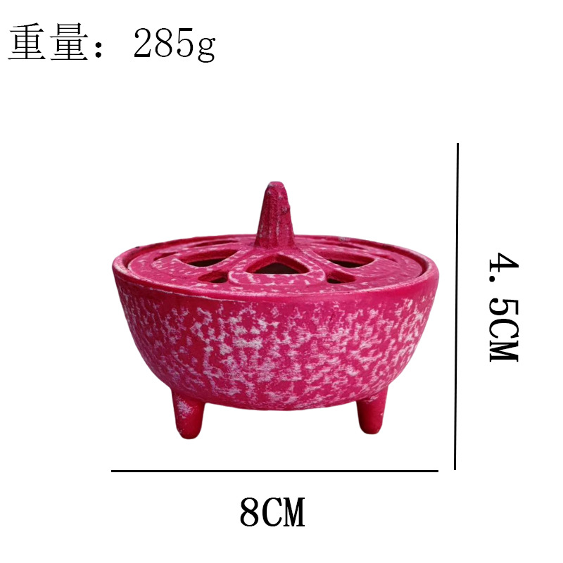 新款多色可选铸铁小香炉茶台家用熏香炉摆件沉香炉创意迷你铁炉