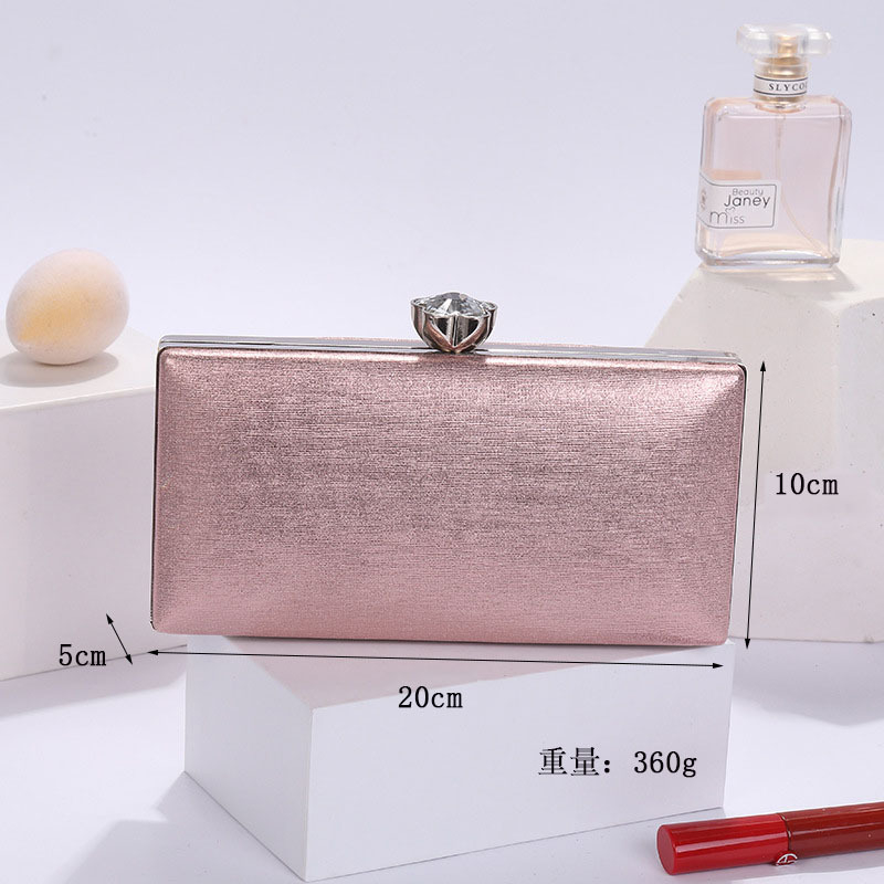 New Women's Handbag Socialite Simple Fashion Dinner Bag Women's Bag Banquet Solid Color Wallet Factory Wholesale