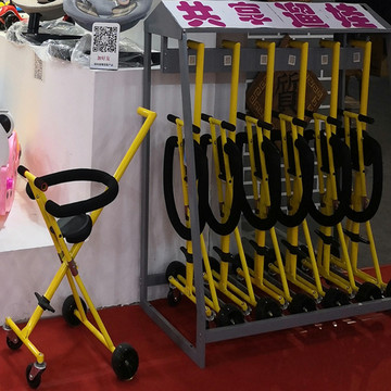 订做共享式遛娃手推车轻便折叠四轮定位游乐园商场出租可家用童车