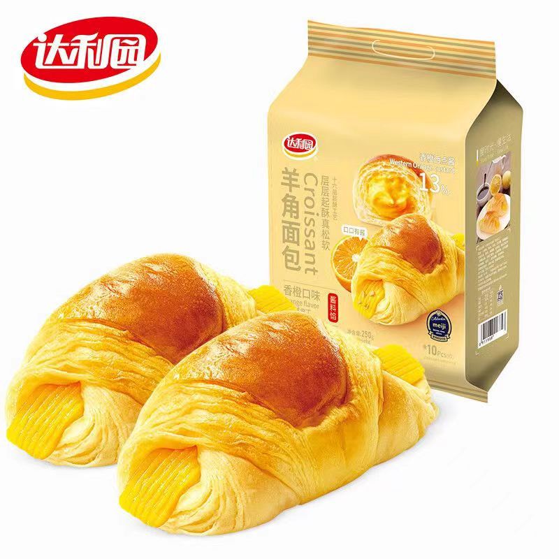 达利园羊角面包25g夹心巧克力牛角包早餐学生网红休闲食品小零食