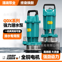 家用小型220V单相潜水电泵QDX农用灌溉大流量清水泵高扬程抽水机