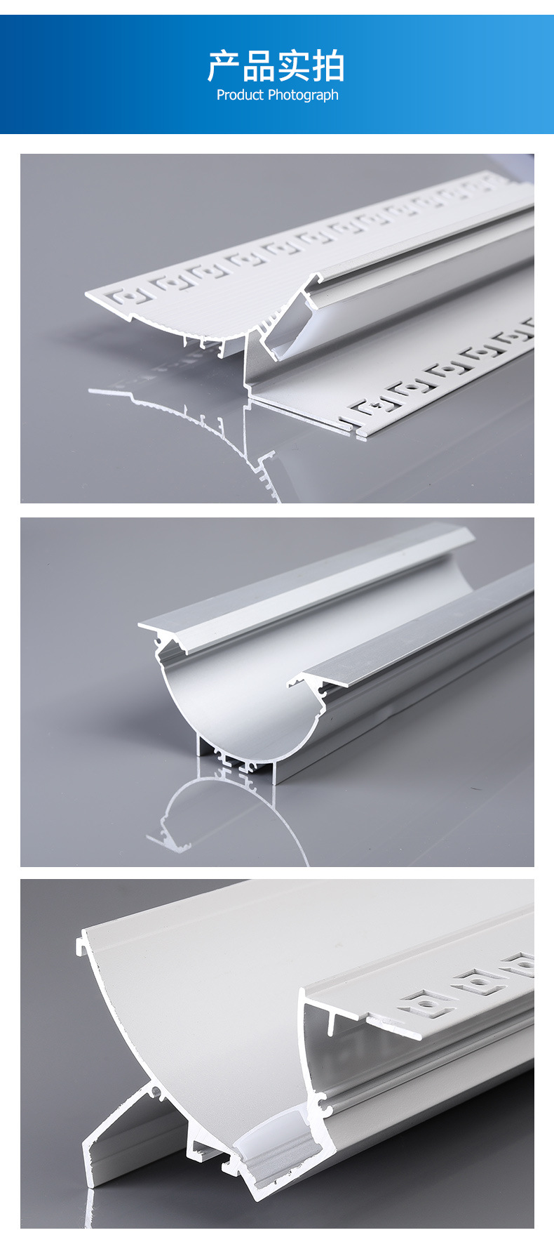 吊顶回光灯槽悬浮吊顶线条灯反光槽灯带led 线性铝槽无线性洗墙灯