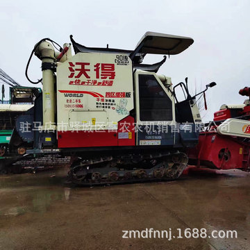 出售22年沃得锐龙履带联合收割机式小麦水稻油菜收获机-阿里巴巴