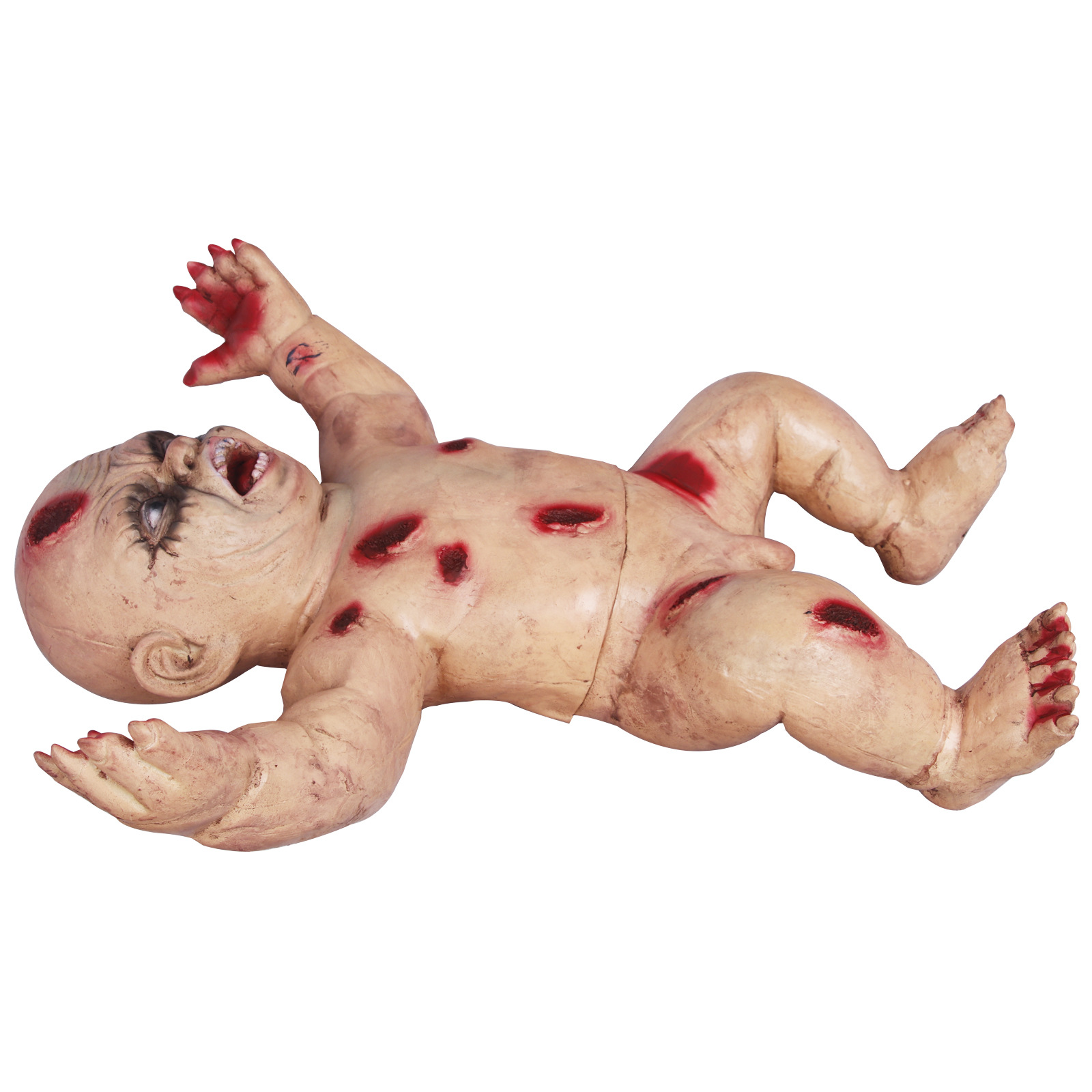 万圣节干尸娃娃恐怖鬼屋密室逃脱场景装扮鬼婴摆件npc剧本杀道具