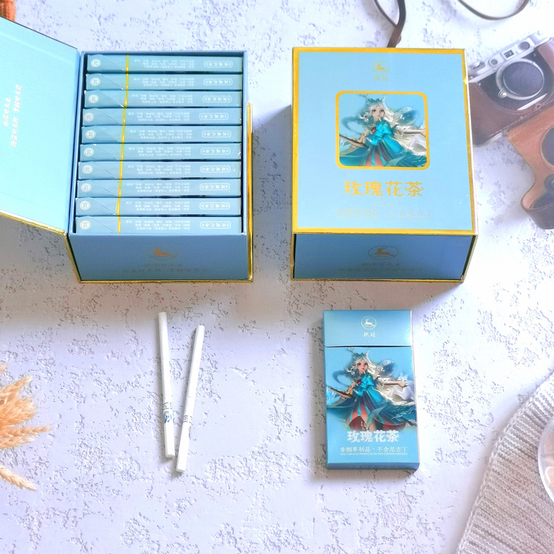 烟爱喜esee薄荷玫瑰烟水蜜桃爆珠水果烟味细支女士茶烟一条