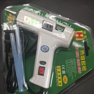 批发寿命长加热快工业热熔胶枪 20w/30w/40w 7mm插电式热熔胶枪