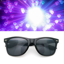 2022速卖通现货米钉衍射光学烟花眼镜特效太阳镜舞会灯光秀墨镜