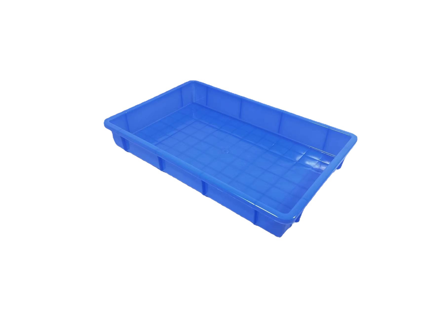 Plastic Rectangular Square Plate Thickened Shallow Mouth Storage Shelf Material Box Plastic Plate Hardware Tools Non-Airtight Crate