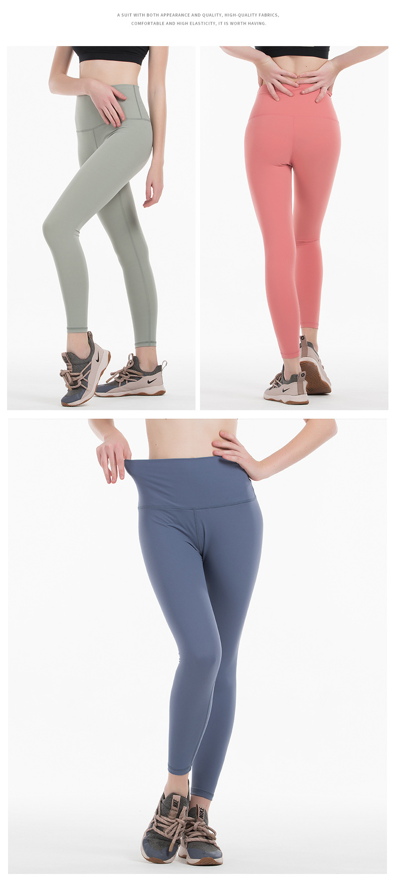 lulu瑜伽裤女秋季弹力紧身瑜伽服欧美裸感高腰提臀健身裤运动裤女
