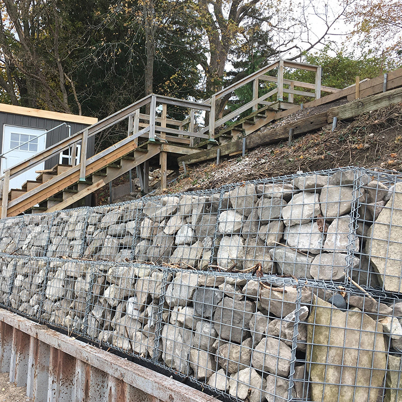 定制景观电焊石笼网箱热镀锌焊接钢丝笼子电焊防爆石笼网