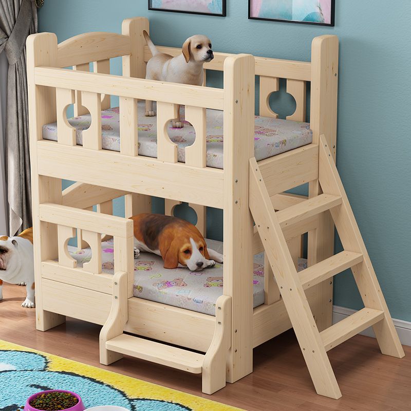 宠物床狗窝实木高低床上下铺猫窝窝泰迪小床猫床狗狗用品四季通用