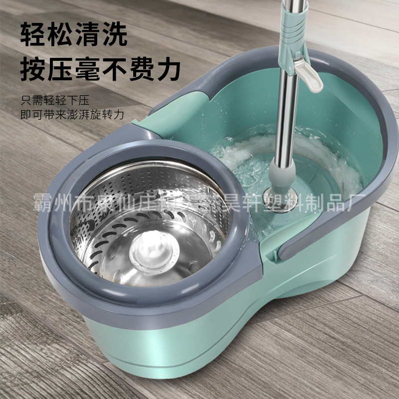 One Piece Dropshipping Rotating Mop Labor-Saving Lazy Hand Washing Free Mop Self-Drying Household Cleaning Mop Bucket Mop Floor