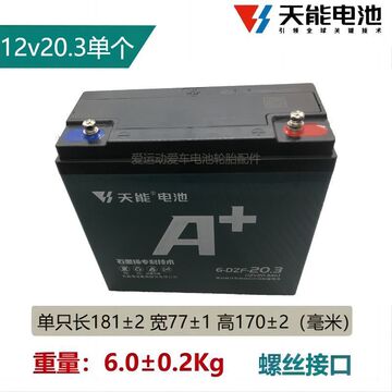 电动车电池三轮车电池12v20.3就是通常说的12v20a