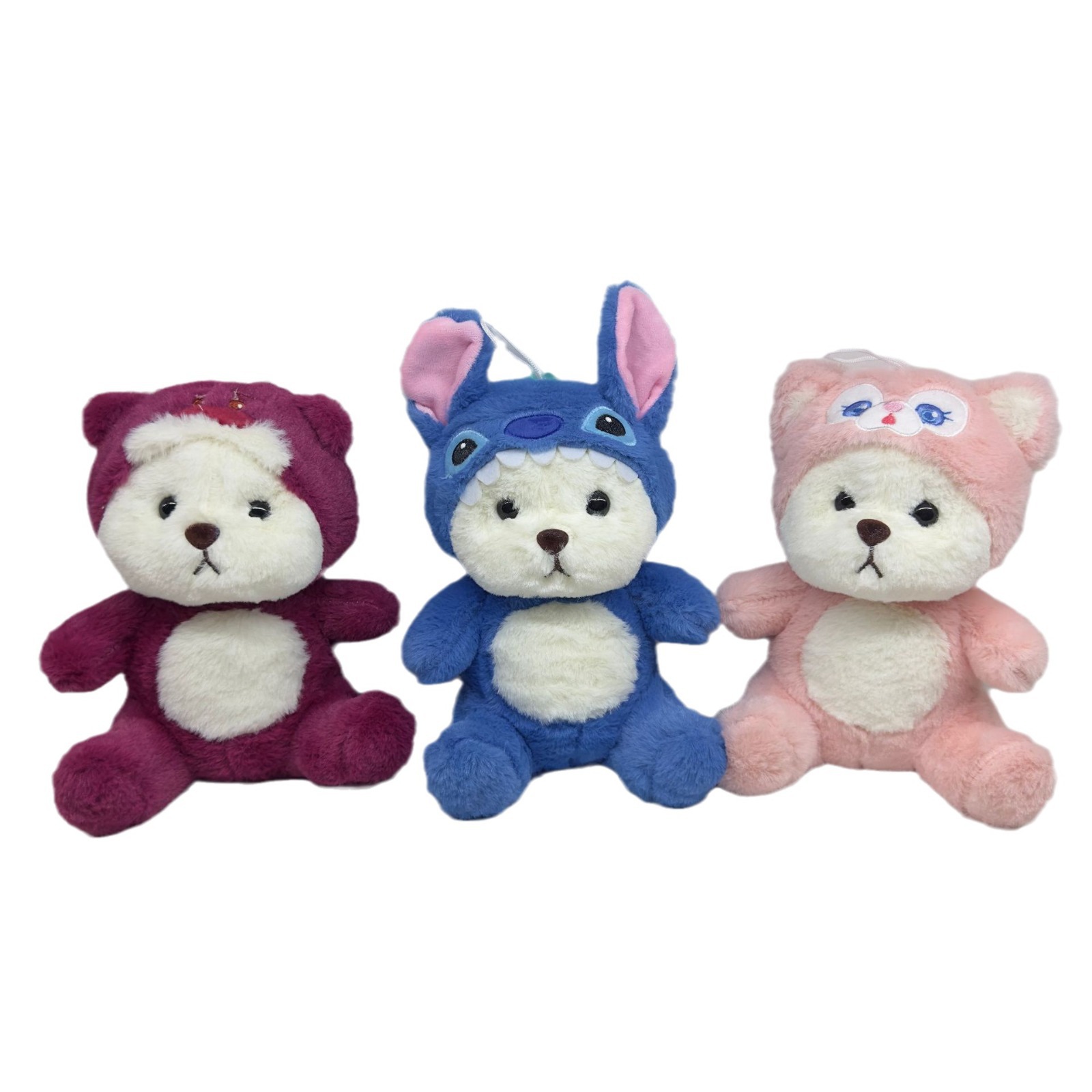 Plush Toy 8-Inch Crane Machines Prize Claw Doll Transformation Bear Doll Push Small Goods Company Annual Meeting Gifts