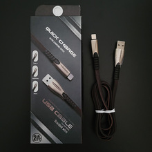 适用于苹果iphoneX 8 7编织数据线盒装 编织扁线充电和数据传输线