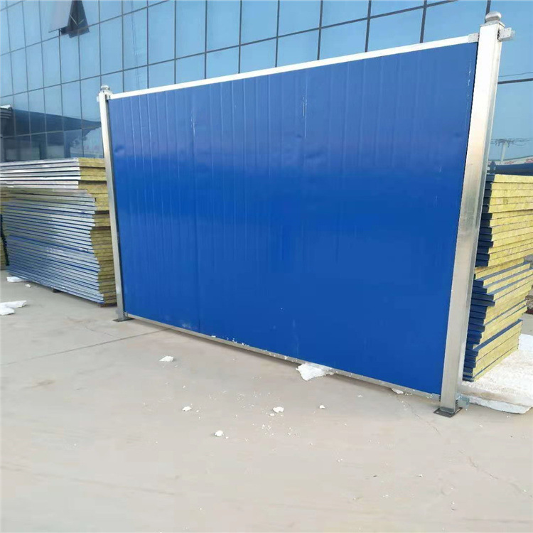 防火岩棉夹心围挡a鹤壁防火岩棉夹心围挡a防火岩棉夹心围挡厂家