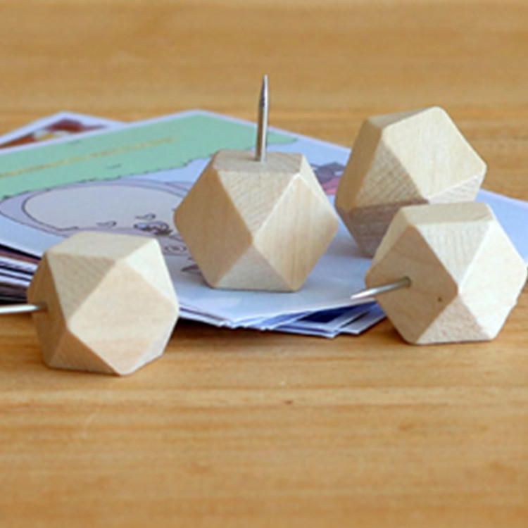 厂家供应图钉软木钉小图钉木质多边形木制图钉办公文具软木工字钉