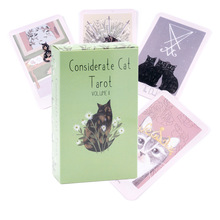 可爱体贴猫塔罗牌 动物治愈泛韦特卡罗牌 considerate cat tarot