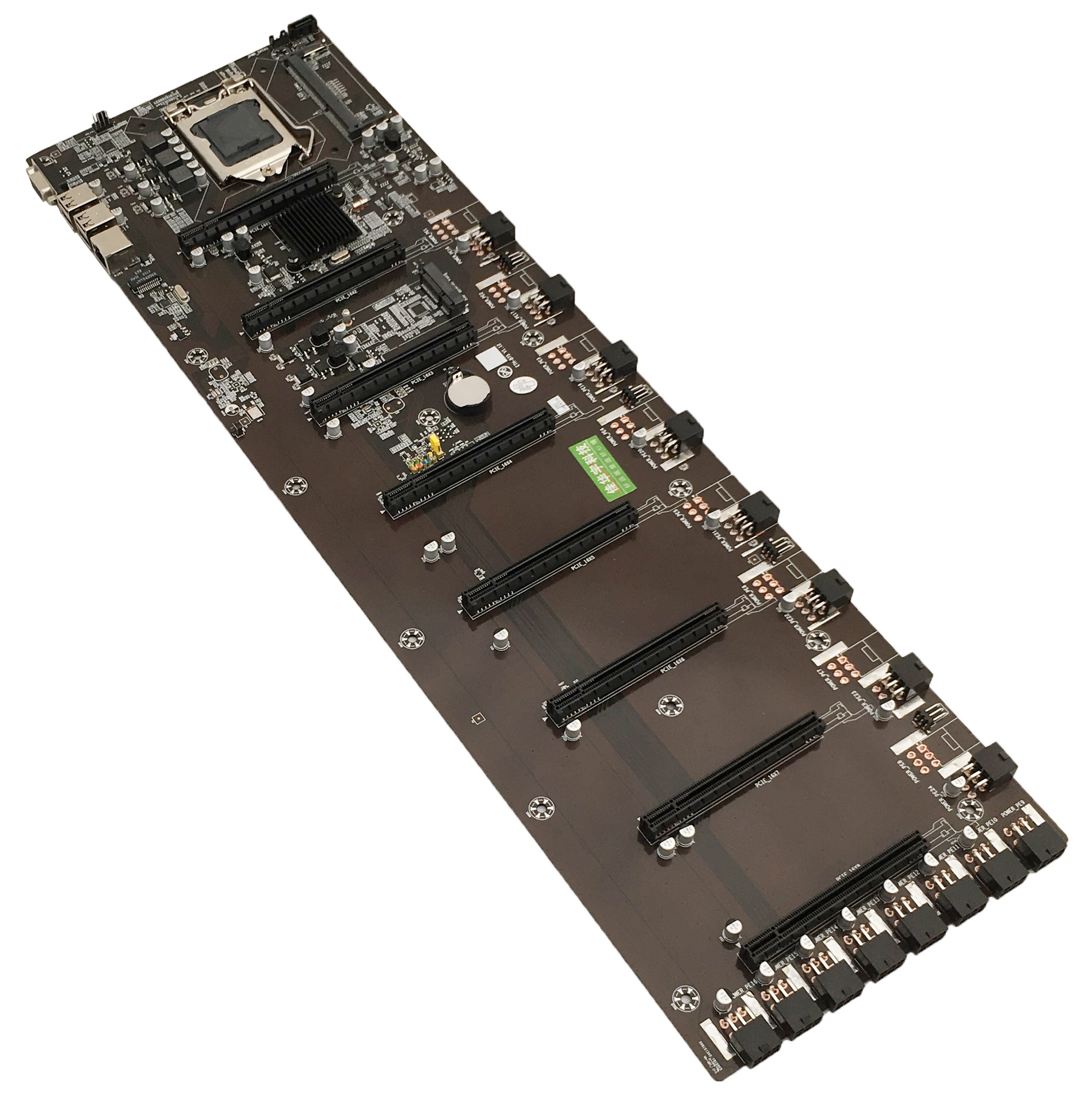 b75直插八卡eth多显卡8卡主板无需转接 大间距 代6卡12 b250 b85