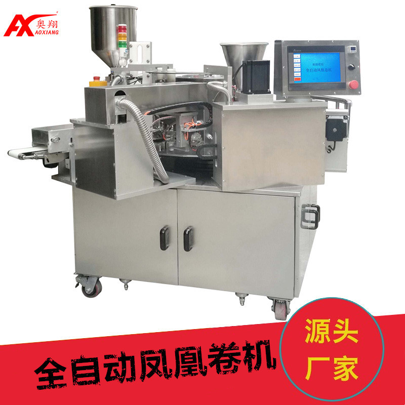 奥翔厂家批发特价凤凰卷机械商用自动蛋卷机器全自动凤凰卷蛋卷机