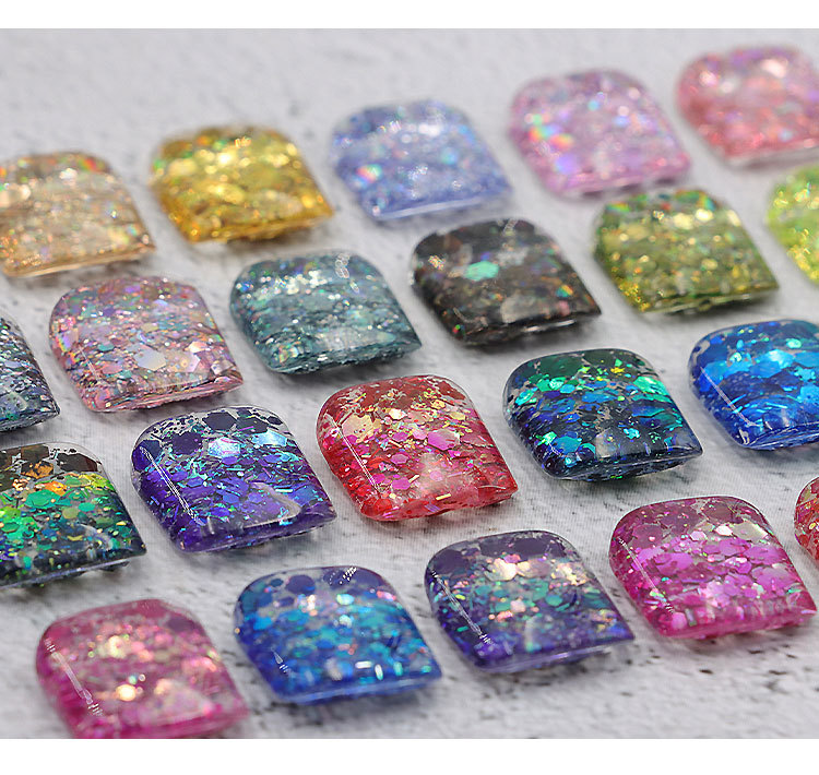 薇妮美24色韩国大亮片胶爆闪亮片胶极光镭射光疗胶网红指甲胶罐装