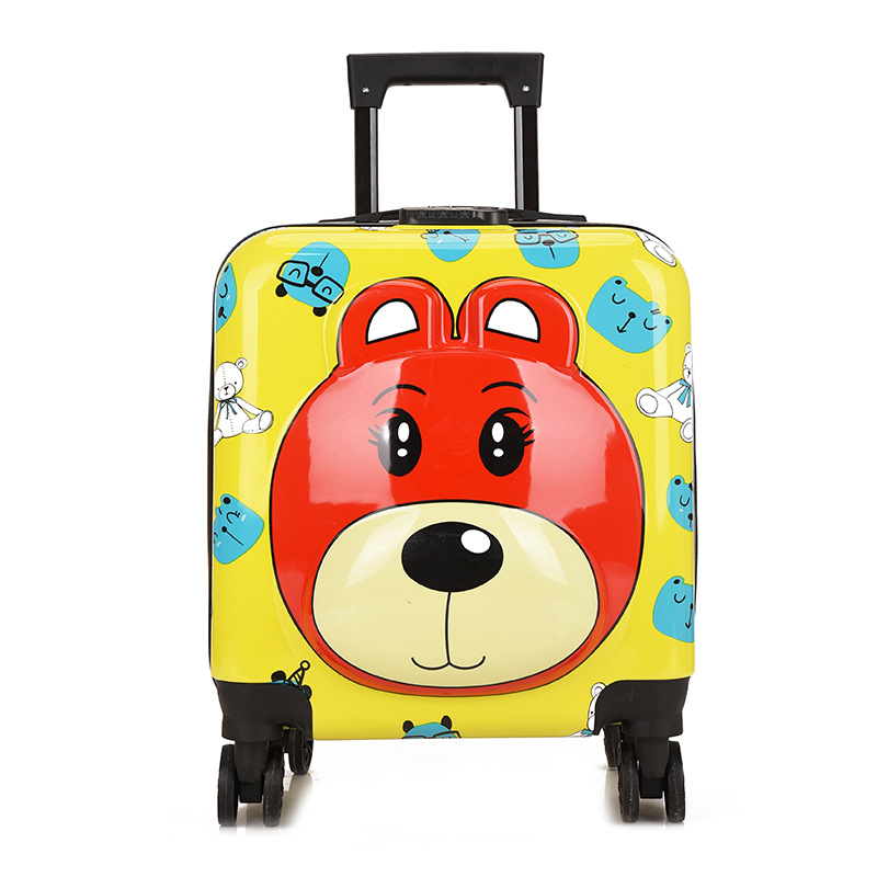 Children's Trolley Case Factory Wholesale 18-Inch Cute Cartoon Luggage Small Animal Student Suitcase Printable Logo