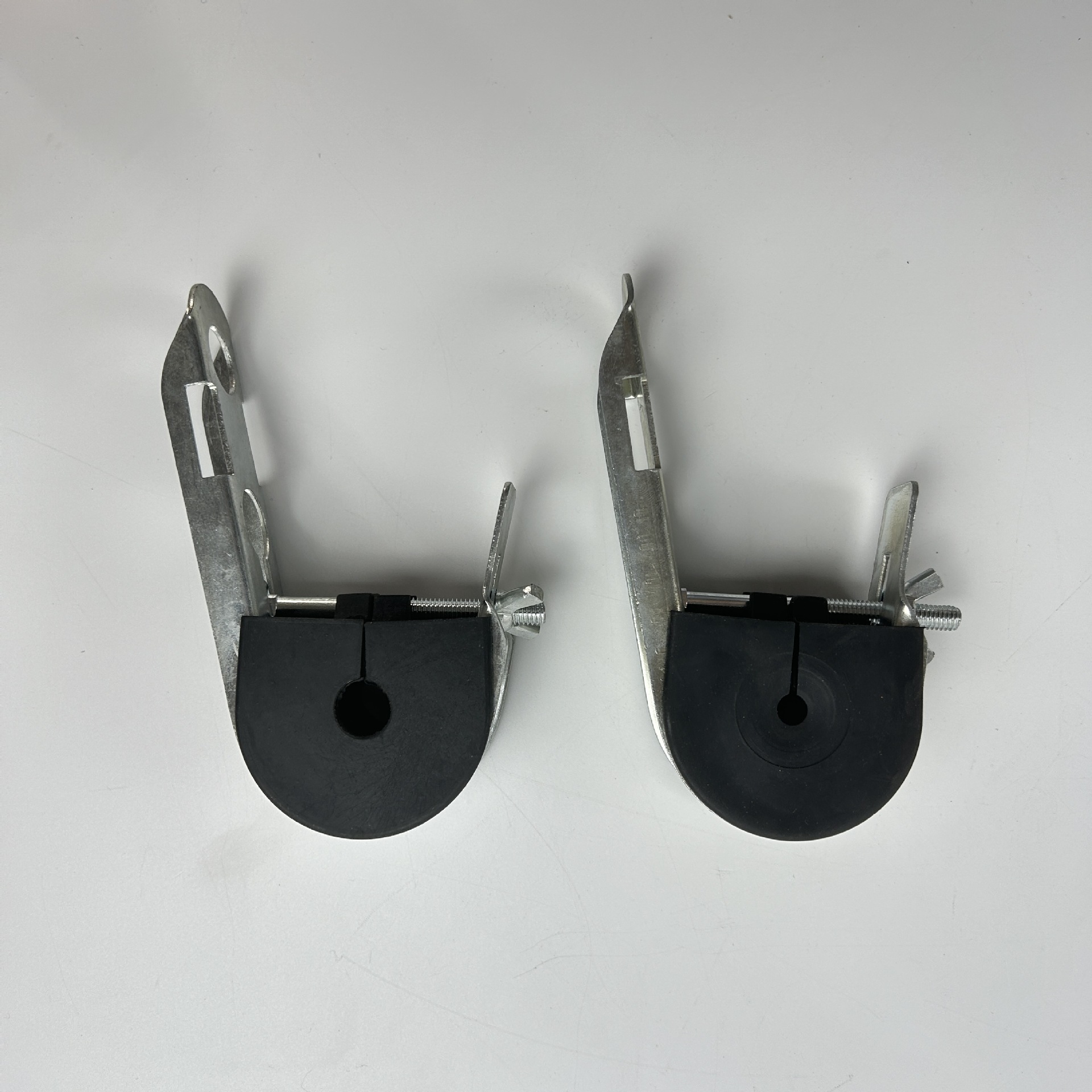 光缆电缆悬垂线夹橡胶吊线夹电缆挂线夹抱箍钢带线夹水泥杆挂线用