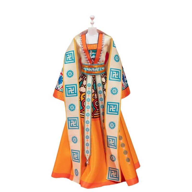 Hanfu Small Clothing Designer Children's DIY Hand-Cut Material Kit Boys and Girls Play House Toys