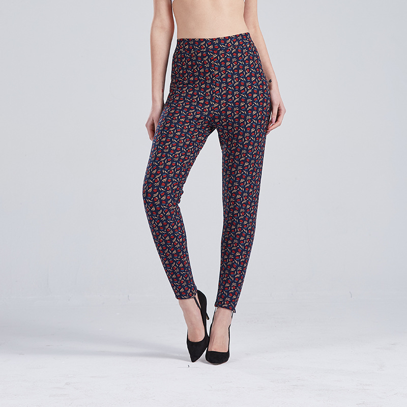 七只羊花棉裤女大码东北羊毛裤加绒加厚中老年保暖裤妈妈裤68703