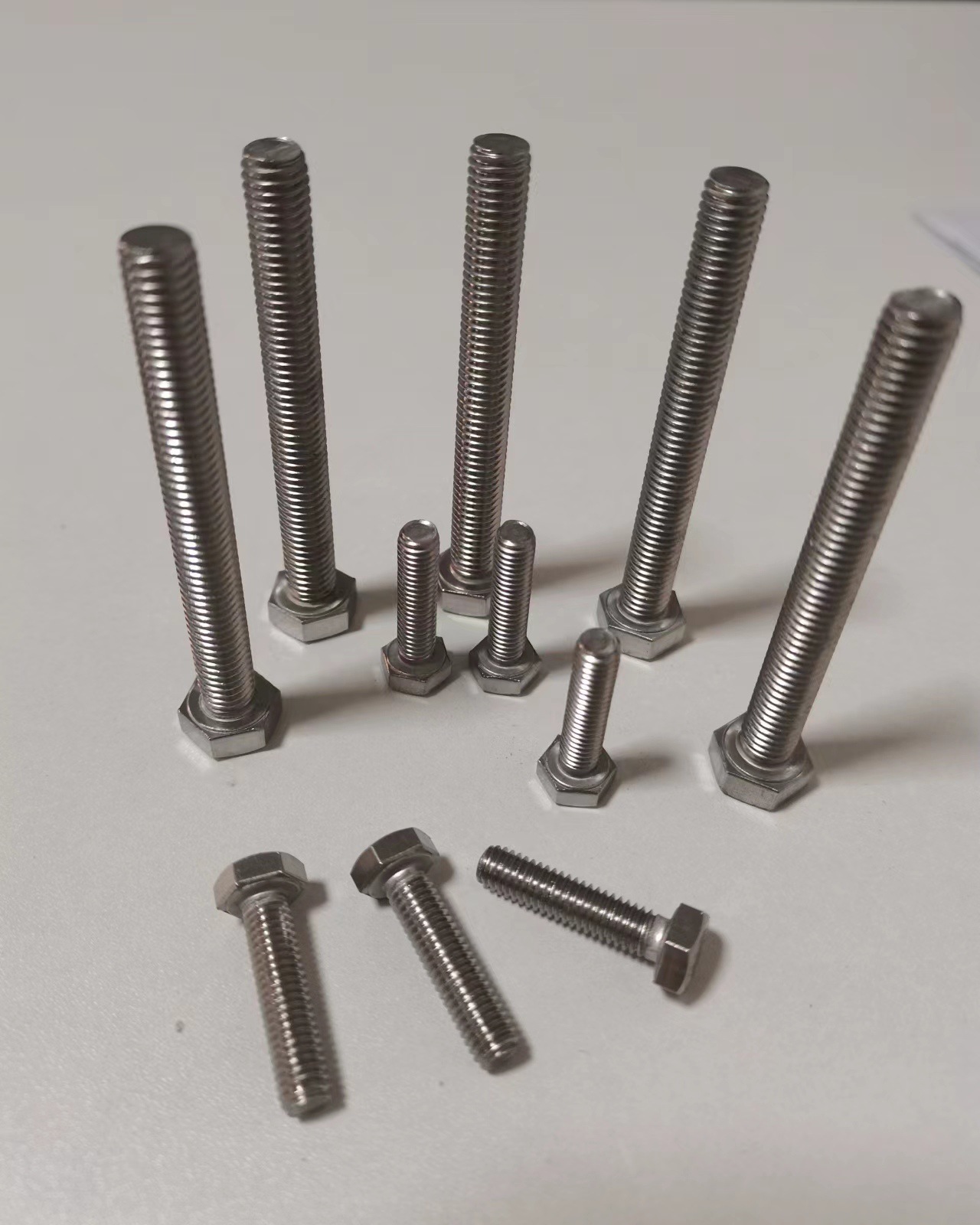 304 din933外六角螺丝 不锈钢外六角全牙螺丝