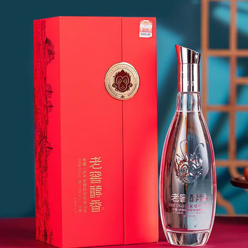 老窖醇香红耀白酒 52度浓香型白酒纯粮酿造500ml*6瓶