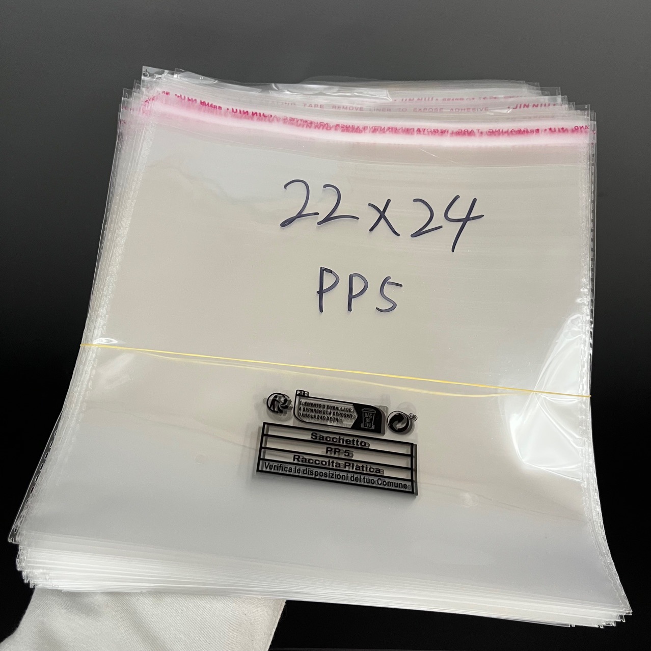 加大号shein希音环保标签法国标跨境发货塑料包装袋pp5标志222428