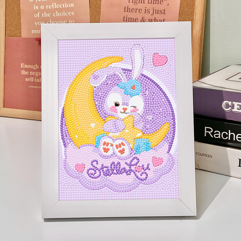 星黛露diy钻石画满钻手工制作点粘钻石贴画儿童卧室女孩生日礼物