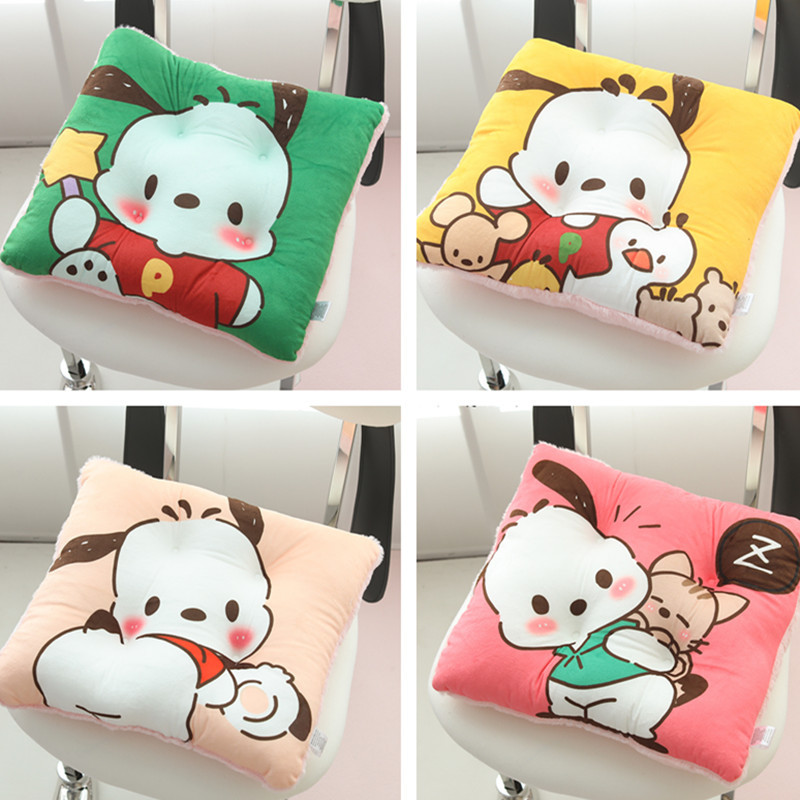 卡通日系帕恰狗加厚坐垫学生椅垫办公室久坐屁股垫子沙发靠背抱枕