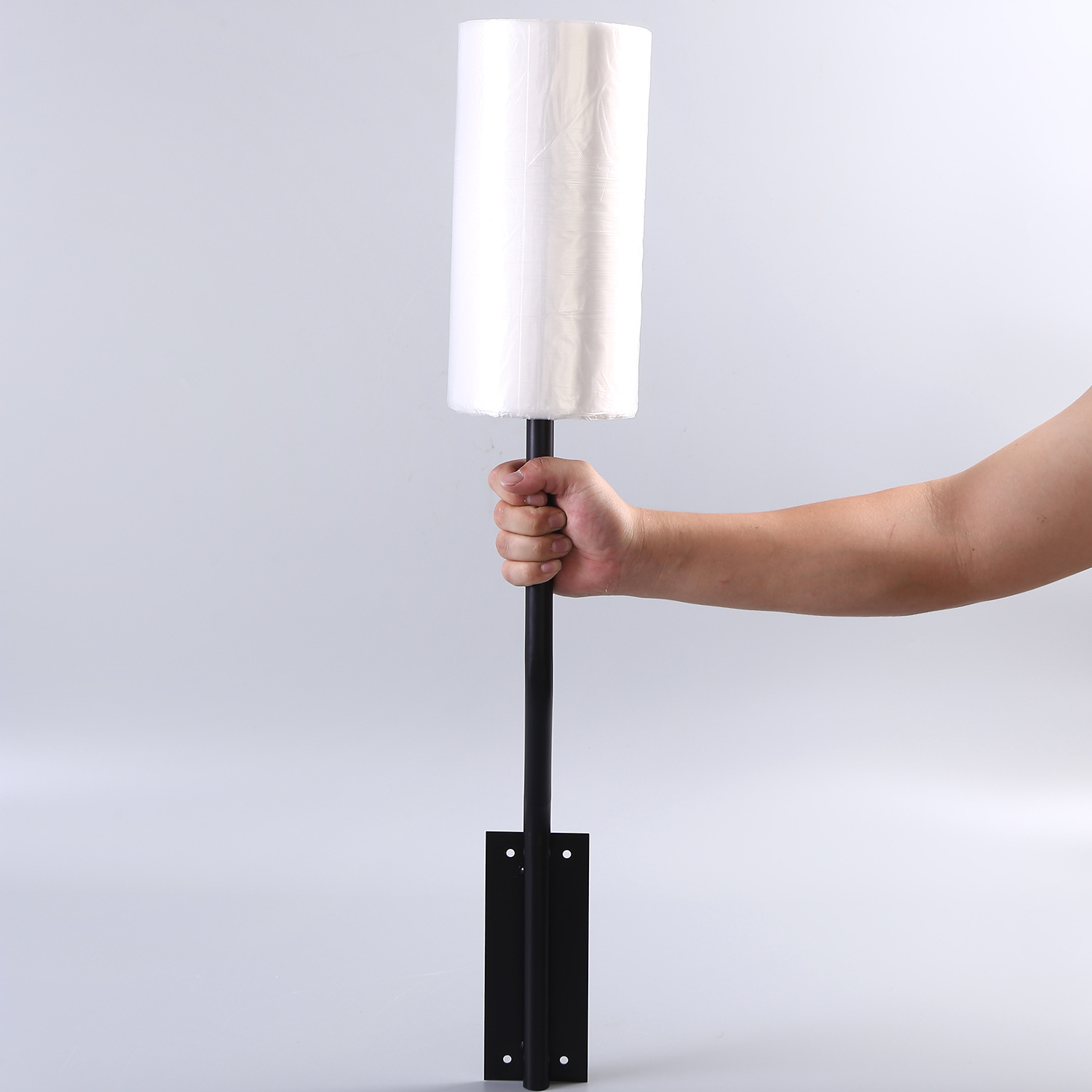 超市连卷袋小支架散称区连卷袋支架不锈钢袋架购物袋支架堆头支架