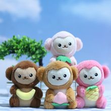 网红可爱萌水果小猴子挂件毛绒玩具香蕉猴公仔玩偶钥匙扣抓机娃娃