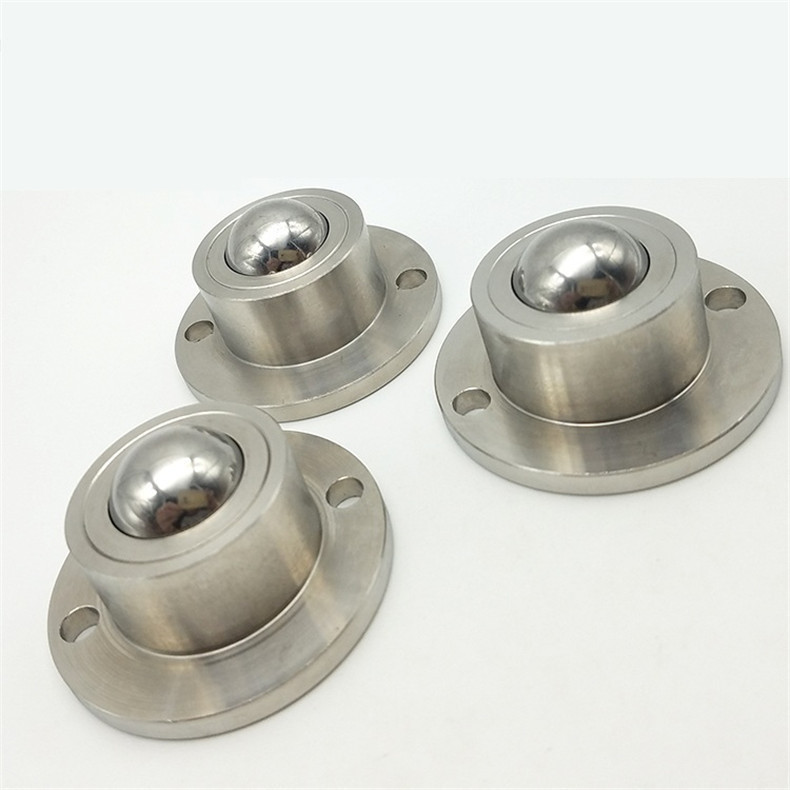 钢珠滚轮304不锈钢万向球滚珠运输轮 重型牛眼珠bchf27/30/39/48