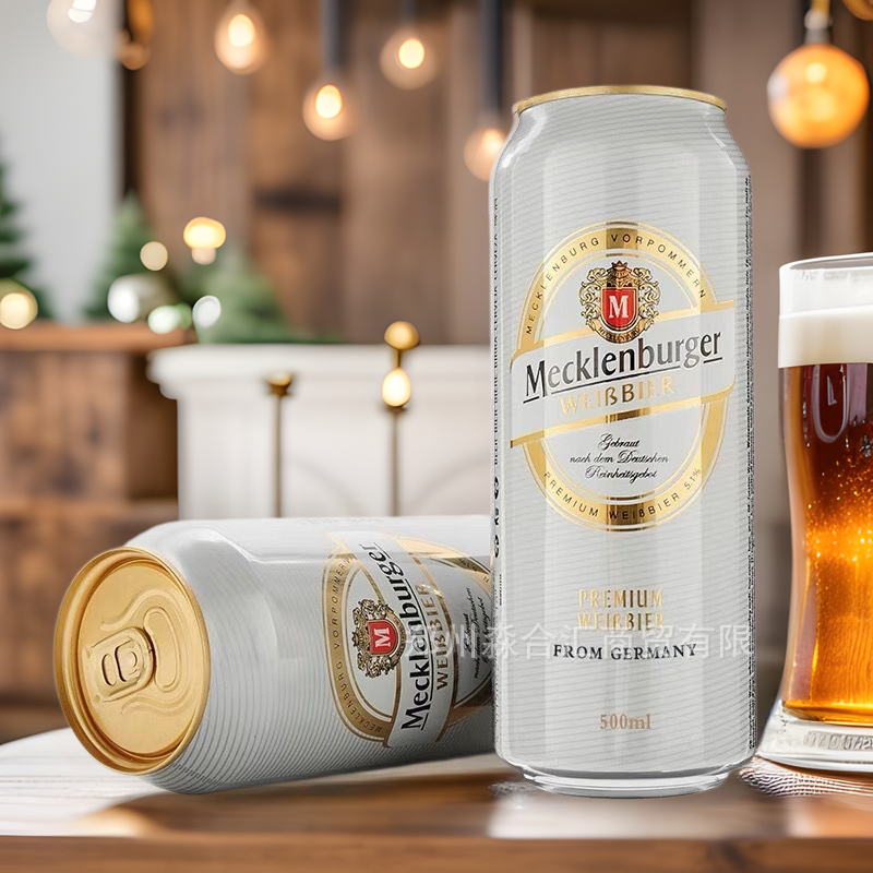 德国原装进口梅克伦堡小麦白啤酒500ml*24听罐装 进口啤酒 德国产