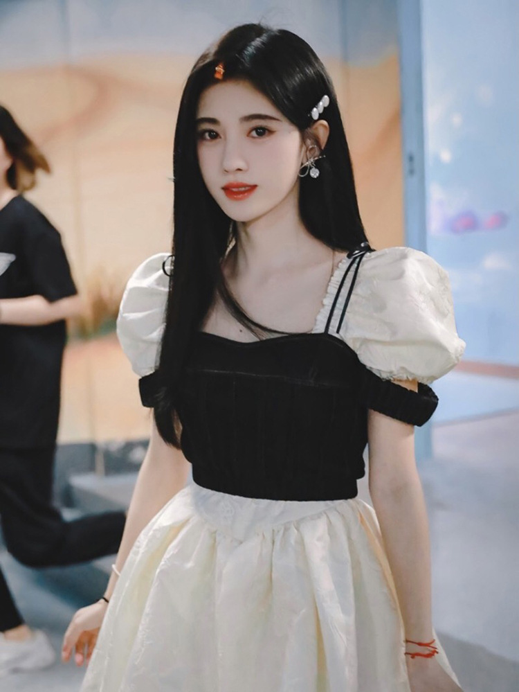 明星公主裙图片