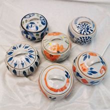 陶土炖盅蒸蛋碗燕窝盅日式和风创意釉下彩复古陶瓷带盖碗隔水炖盅