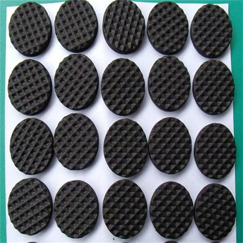 模切黑色网纹橡胶垫 耐磨桌椅防滑脚垫 自粘电器防滑减震硅胶脚垫