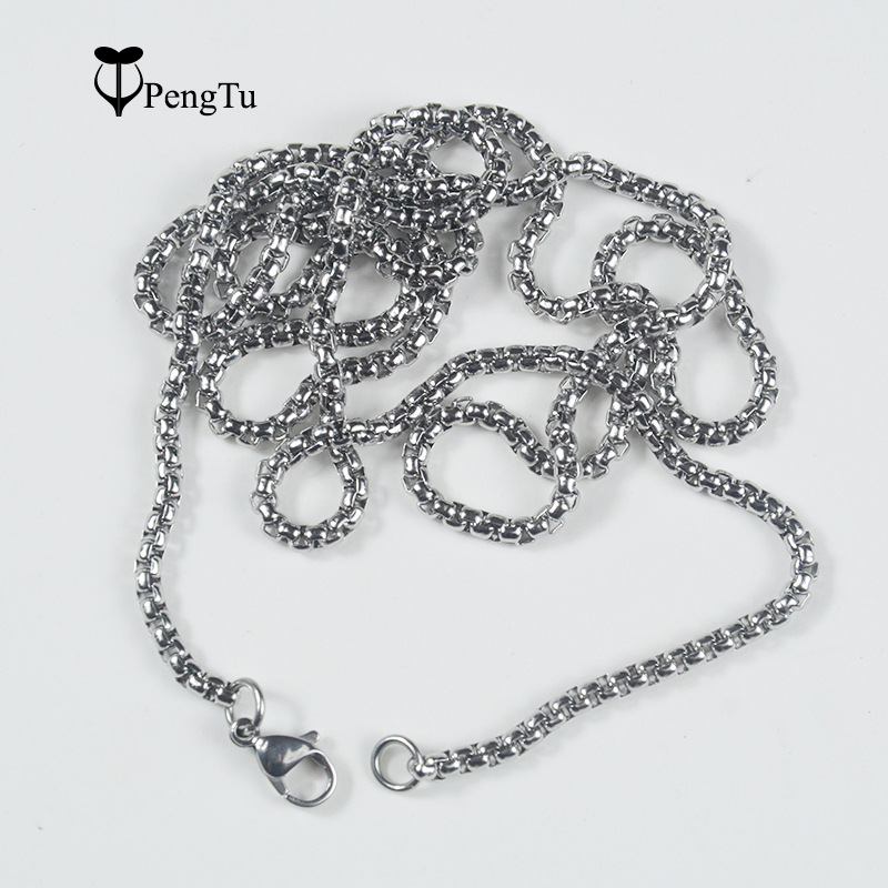 跨境货源不锈钢龙骨链电子烟项链